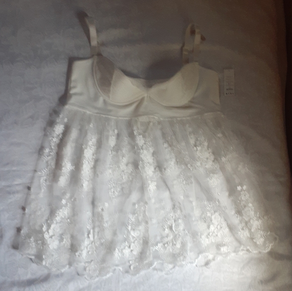 NWT Coquette White Lace Baby Doll 1X 2X - Picture 10 of 16